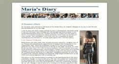 Desktop Screenshot of mariasdiary.com